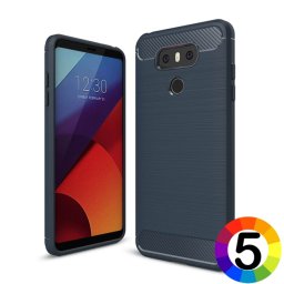 LG G6 Удароустойчив Carbon Fiber Калъф и Протектор