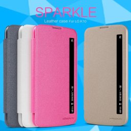LG K10 Nillkin Window Кожен калъф и Протектор