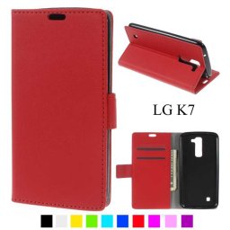 LG K7 Magnetic Кожен Калъф и Скрийн Протектор