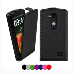 LG L Fino/Dual Флип Кожен Калъф + Скрийн Протектор