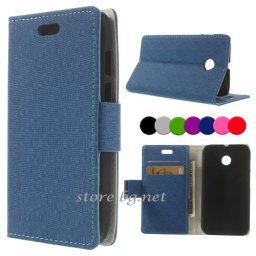 Motorola Moto E Magnetic Wallet Кожен Калъф + Протектор