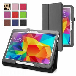 Samsung Galaxy Tab 4 10.1 T530 T535 Wallet Кожен Калъф и Протектор