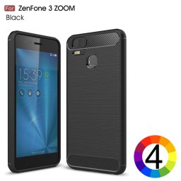 Asus Zenfone 3 Zoom ZE553KL Удароустойчив Carbon Fiber Калъф и Протектор
