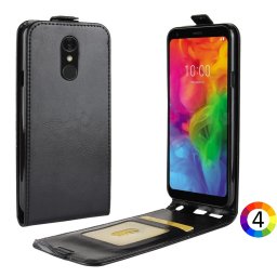 LG Q7 Flip3 Кожен Калъф и Скрийн Протектор