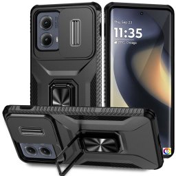 Motorola Edge (2024) 5G Удароустойчив Ring Holder/Lens Protector Калъф и Протектор