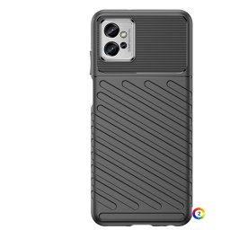 Motorola Moto G32 4G Удароустойчив Twill Texture Калъф и Протектор