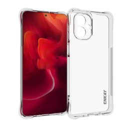 Motorola Moto G55 5G Удароустойчив ENKAY Силиконов Калъф и Протектор