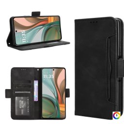 Motorola Moto G75 5G Magnetic Wallet Кожен Калъф и Протектор