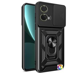 Motorola Moto G85 Удароустойчив Ring Holder/ Sliding Camera Cover Калъф и Протектор
