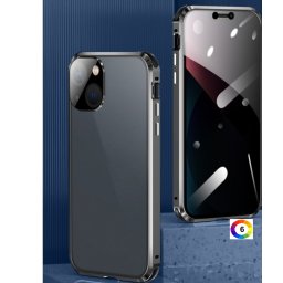 Apple iPhone 13 Удароустойчив Калъф Metal Frame с Магнит 360 Градуса Защита и Протектор