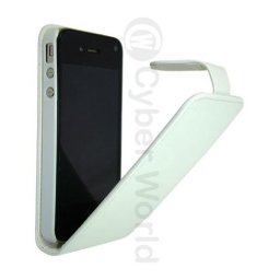 Apple iPhone 4S/4 Executive Flip Калъф Бял + Протектор
