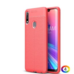 Asus Zenfone Max Pro (M2) ZB631KL Удароустойчив Litchi Skin Калъф и Протектор