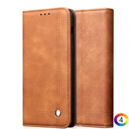 Asus Zenfone Max Shot ZB634KL Vintage Кожен Калъф и Протектор
