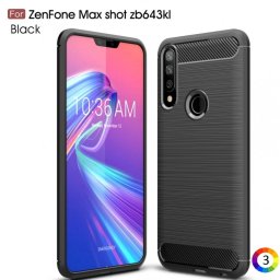Asus Zenfone Max Shot ZB634KL Удароустойчив Carbon Fiber Калъф и Протектор