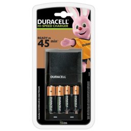DURACELL CEF27 + 2*AA NiMH 1300mAh + 2*AAA NIMH 750mAh 45 min. Зарядно Устройство