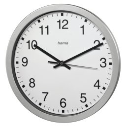 Hama 186411, Диаметър 30 см., Бял Стенен Часовник