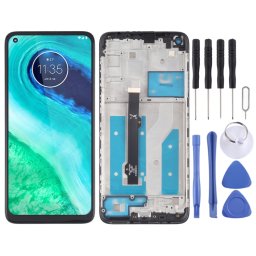 LCD Дисплей и Тъч Скрийн с Рамка за Motorola Moto G8 XT2045-1