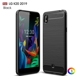 LG K20 (2019) Carbon Fiber Удароустойчив Калъф и Протектор