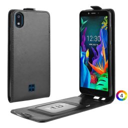 LG K20 (2019) Flip Кожен Калъф и Скрийн Протектор