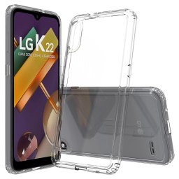 LG K22 Удароустойчив Силиконов Калъф TPU и Протектор