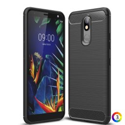LG K40 / K12 Plus Carbon Fiber Калъф и Протектор