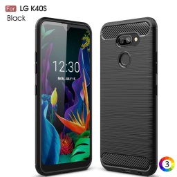 LG K40S Carbon Fiber Удароустойчив Калъф и Протектор