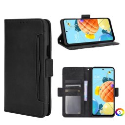 LG K42/K52/K62/Q52 Wallet Кожен Калъф и Протектор