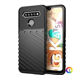 LG K51S/K41S Удароустойчив Twill Texture Калъф и Протектор