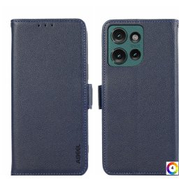 Motorola Edge 50 Neo 5G ABEEL Litchi Texture Wallet Калъф и Протектор