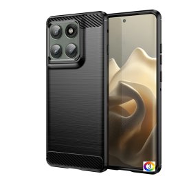 Motorola Edge 60 Pro 5G Удароустойчив Carbon Fiber Калъф и Протектор