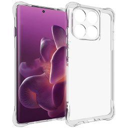 Motorola Edge 60 Pro 5G Прозрачен Удароустойчив Калъф TPU с Анти-Приплъзване + Скрийн Протектор
