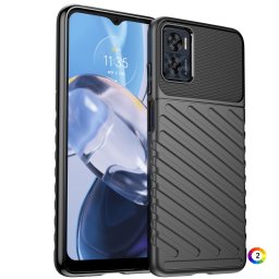 Motorola Moto E22 / E22i Удароустойчив Twill Texture Калъф и Протектор
