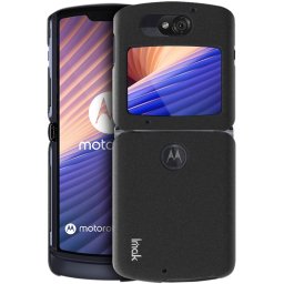 Motorola Moto Razr 5G IMAK Кожен Калъф и Стилус