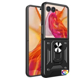 Motorola Razr 60 Slide Camera Lid /PC + TPU Удароустойчив Ring Holder Калъф и Протектор