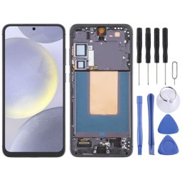 OLED LCD Дисплей и Тъч Скрийн с Рамка за Samsung Galaxy S24+ / S24 Plus