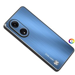 Oppo A1 Pro 5G / Reno8 T 5G / A98 5G Metal Brushed Texture Удароустойчив Калъф и Протектор