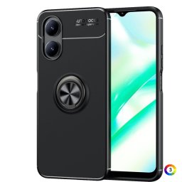 OPPO A17 Удароустойчив Metal Ring Калъф и Протектор