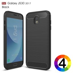 Samsung Galaxy J5 (2017) Удароустойчив Carbon Fiber Калъф и Протектор