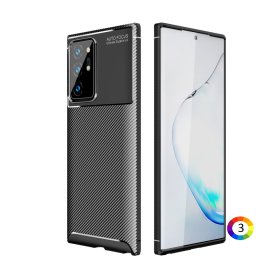 Samsung Galaxy Note 20 Ultra/Note20 Ultra 5G Удароустойчив Carbon Fiber Калъф и Протектор