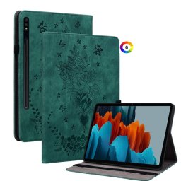 Samsung Galaxy Tab S9 SM-X716 Butterfly Rose Кожен Калъф и Протектор