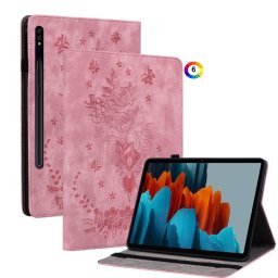 Samsung Galaxy Tab S9+ SM-X816 Butterfly Rose Кожен Калъф и Протектор