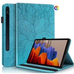 Samsung Galaxy Tab S9+Life Tree Series Кожен Калъф и Протектор