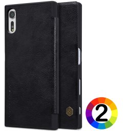 Sony Xperia XZs Nillkin Кожен Калъф и Протектор