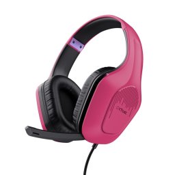 TRUST GXT415 Zirox Headset Pink Геймърски слушалки