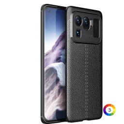 Xiaomi Mi 11 Ultra Удароустойчив Litchi Skin Калъф и Протектор