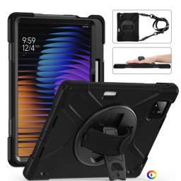 Xiaomi Pad 7 / 7 Pro Silicone Hybrid PC Tablet Case /Shoulder Strap Удароустойчив Калъф и Протектор