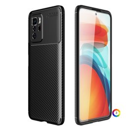 Xiaomi Redmi Note 10 Pro 5G (China) / Poco X3 Удароустойчив Carbon Fiber Калъф и Протектор