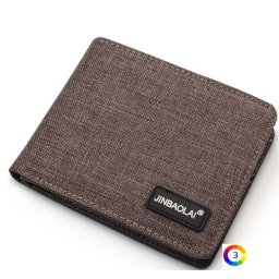 Мъжки портфейл от естествена кожа Genuine Leather Purse Multi-slot Large Compartment Zipper Wallet, кафяв