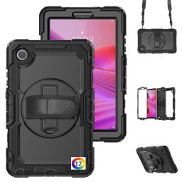 Удароустойчив силиконов калъф със задна част от PC и Лента през рамо за Lenovo Tab One TB-305FU / Tab K9| 11 Цвята | С протектор