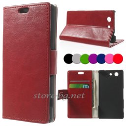 Sony Xperia Z3 Compact Magnetic Wallet Кожен Калъф + Протектор